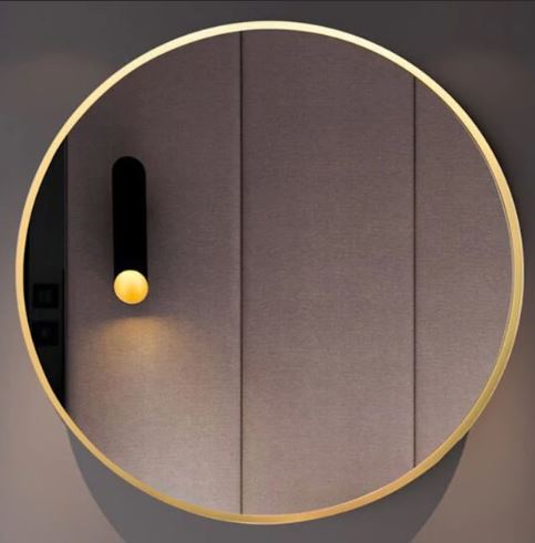The Simple Metallic Circular Mirror (20 x 20 Inches)