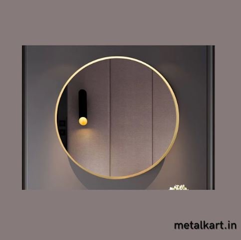 The Simple Metallic Circular Mirror (20 x 20 Inches)