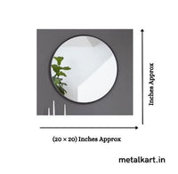 Thumbnail for The Simple Metallic Dark round Mirror (20 x 20 Inches)