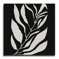 Thumbnail for The Veined Tapestry Boho Leaves Canvas Wall Painting (36 x 36 Inches)