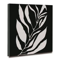 Thumbnail for The Veined Tapestry Boho Leaves Canvas Wall Painting (36 x 36 Inches)