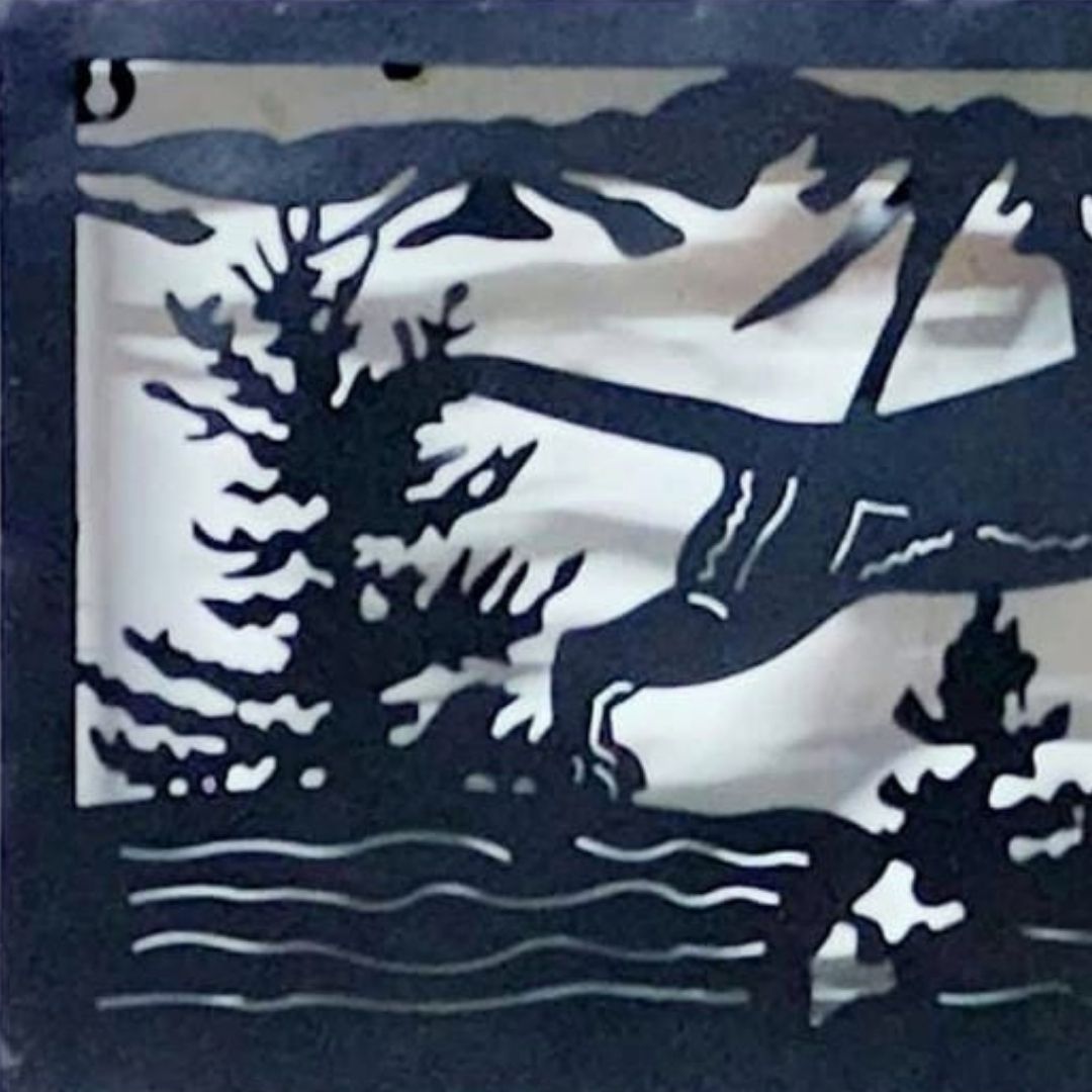 Tiger chasing Deer Laser perfection metal wall design
