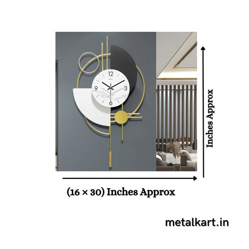 Time Unveiled Wall Clock (16 x 30 Inches)