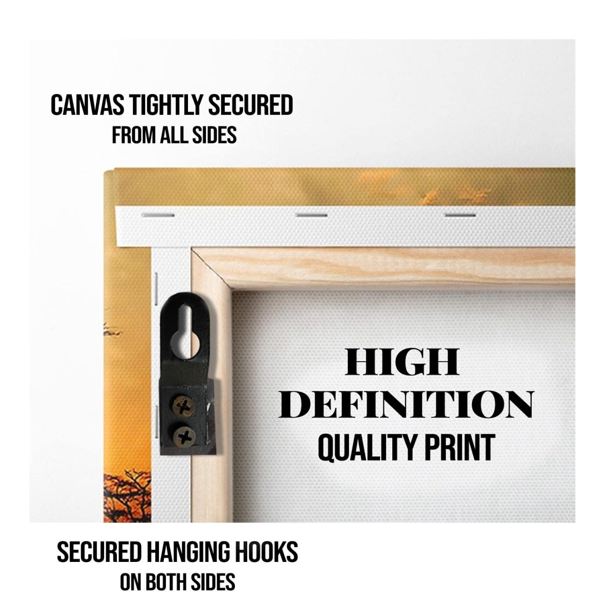 Tranquil Reflection Boho Canvas Painting (36 x 36 Inches)