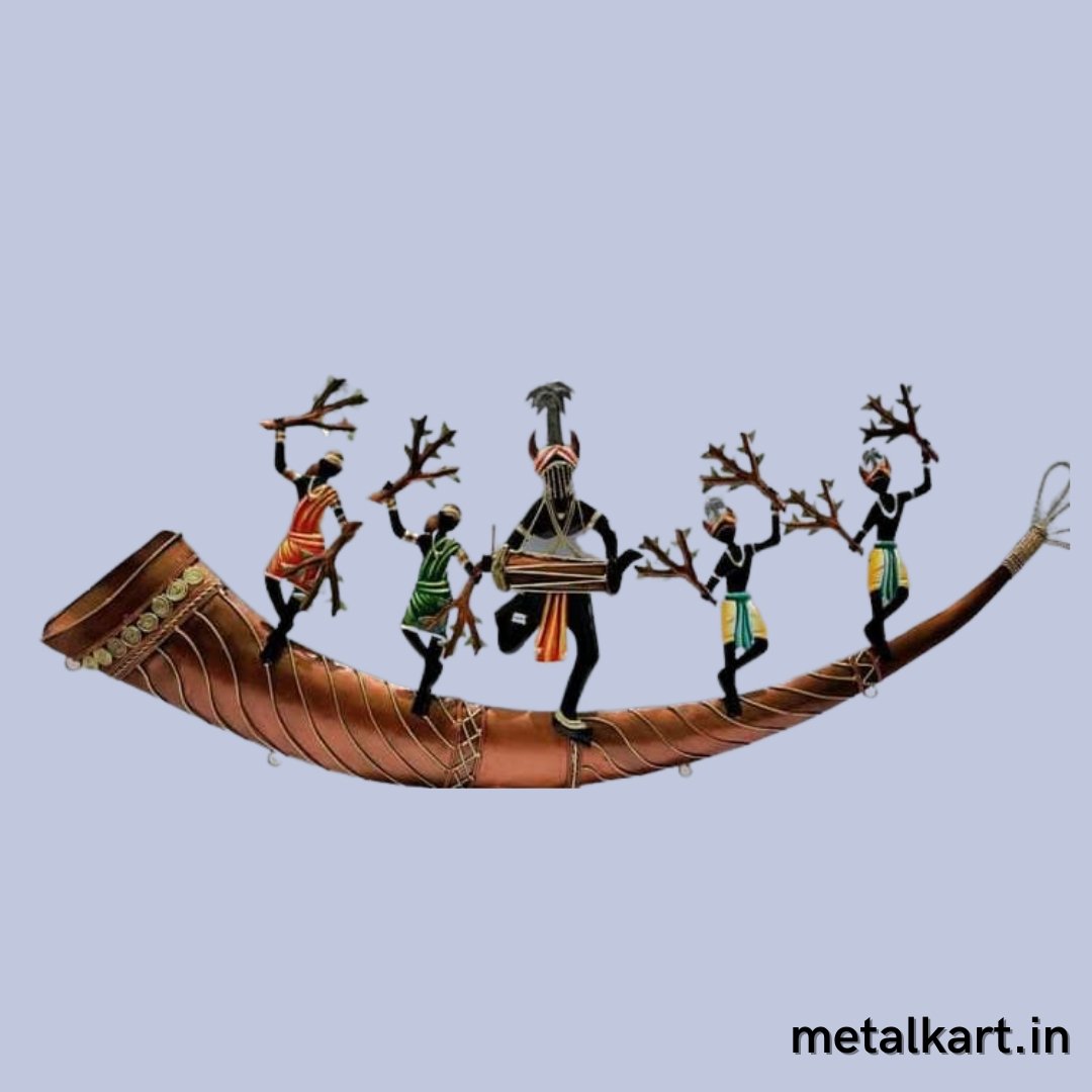 Tribal dance and celebraton (24 x 12 Inches)