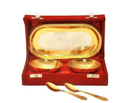 Twin Brass Katori Capsule gift set