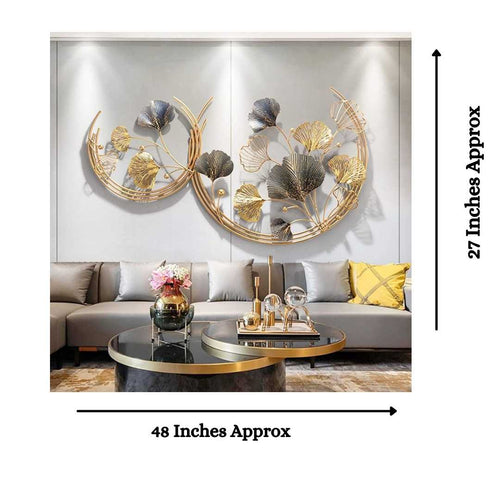 Two Moons Metal wall Art ( 50 x 30 Inches)