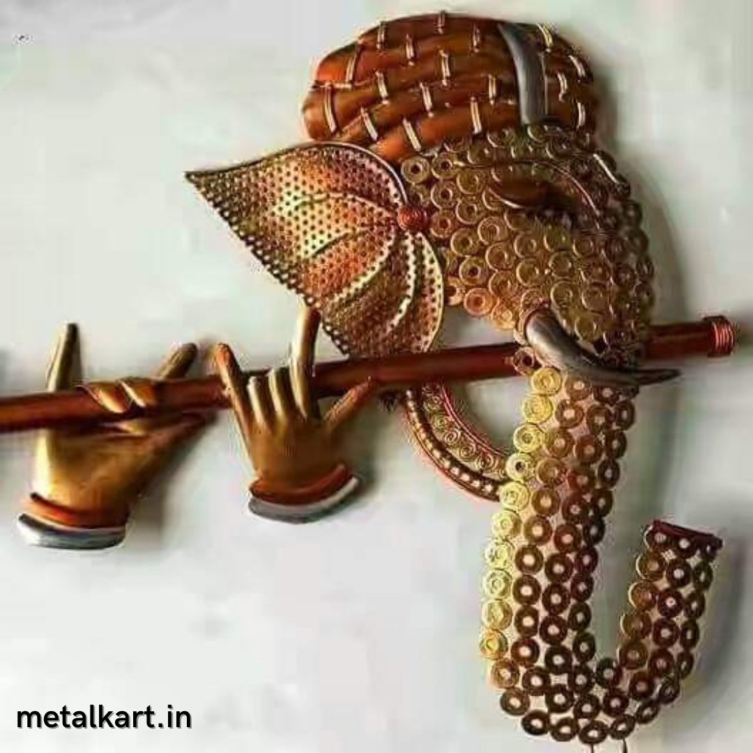 Venu Vadak Ganesh wall accent (20 x 18 Inches)