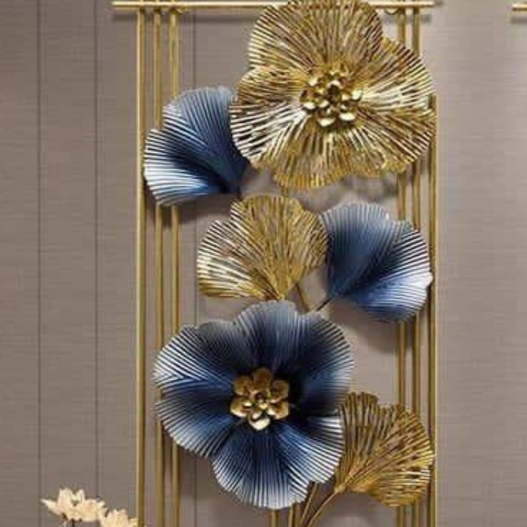 Vertical 2 Framed Zara Metal Wall Art (15 x 30 Inches - Each Panel)