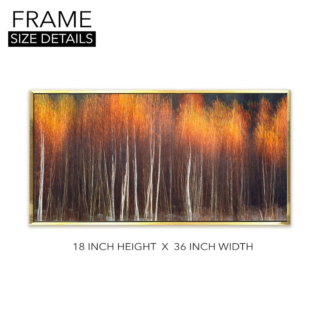 Whispering Pines Canvas Wall Art (36 x 18 Inches)