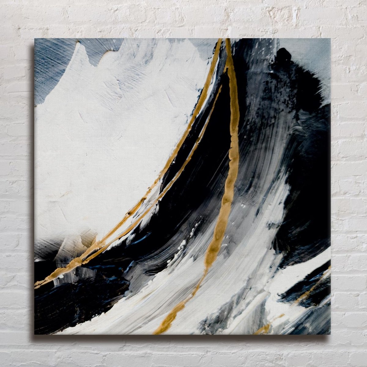 Whispers of Creation Abstract Canvas Wall Art (36 x 36 Inches)