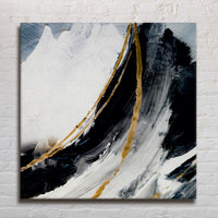 Thumbnail for Whispers of Creation Abstract Canvas Wall Art (36 x 36 Inches)