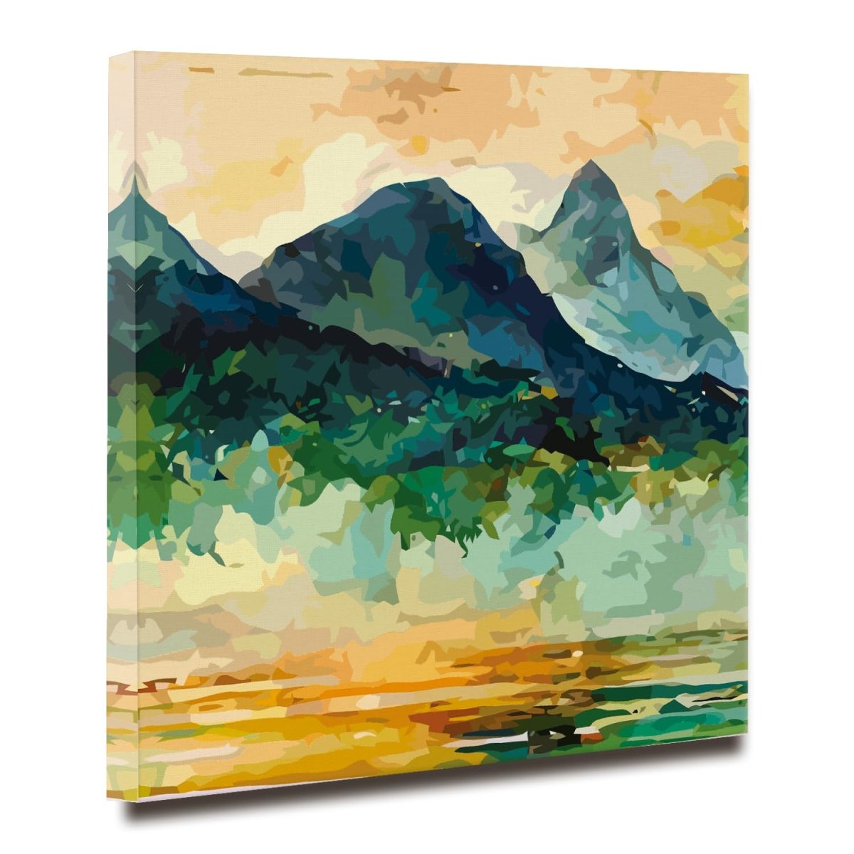 Whispers of the Cosmos Canvas Wall Painting (36 x 36 Inches)