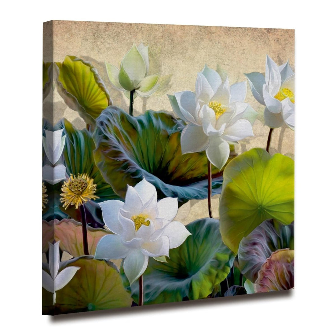 Zen Garden Canvas Wall Art (36 x 36 Inches)